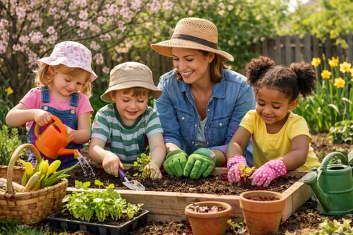 gardening with kids during spring-2